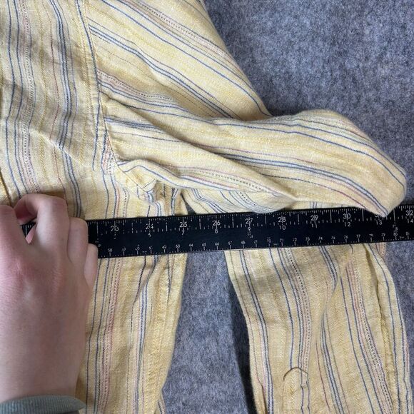 The Territory Ahead Shirt Mens 2XL 100% Linen Striped Button Down Gorpecore - Picture 9 of 9